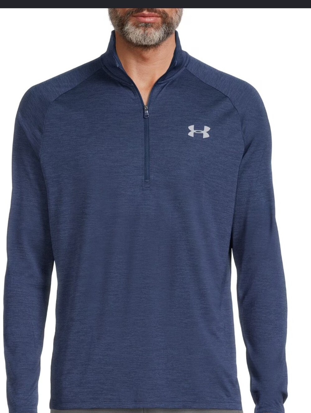 Under Armour Men's Navy Quarter-Zip Performance Pullover Thin Material